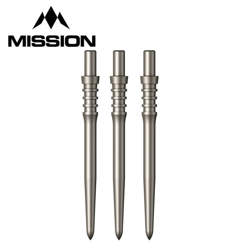 32mm Sniper Points - Smooth - Silver - Points Only - Mission Darts