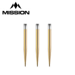 32mm Glide Points - Gold - Points Only - Mission Darts