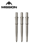 28mm Sniper Points - Micro Grip - Silver - Points Only - Mission Darts