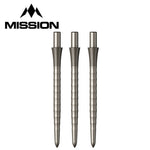 32mm Sniper Points - Ripple - Silver - Points Only - Mission Darts